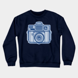 ISSF Society6 logo BLUEReverse Crewneck Sweatshirt